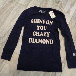 New Rebel Yell girls youth large navy Boutique long sleeve top Retails $42.